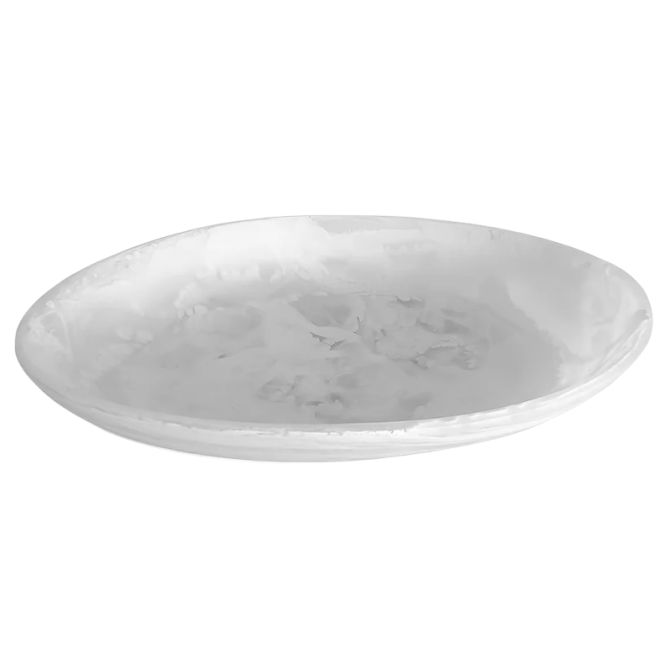Nashi Coastal Bowl, White Swirl