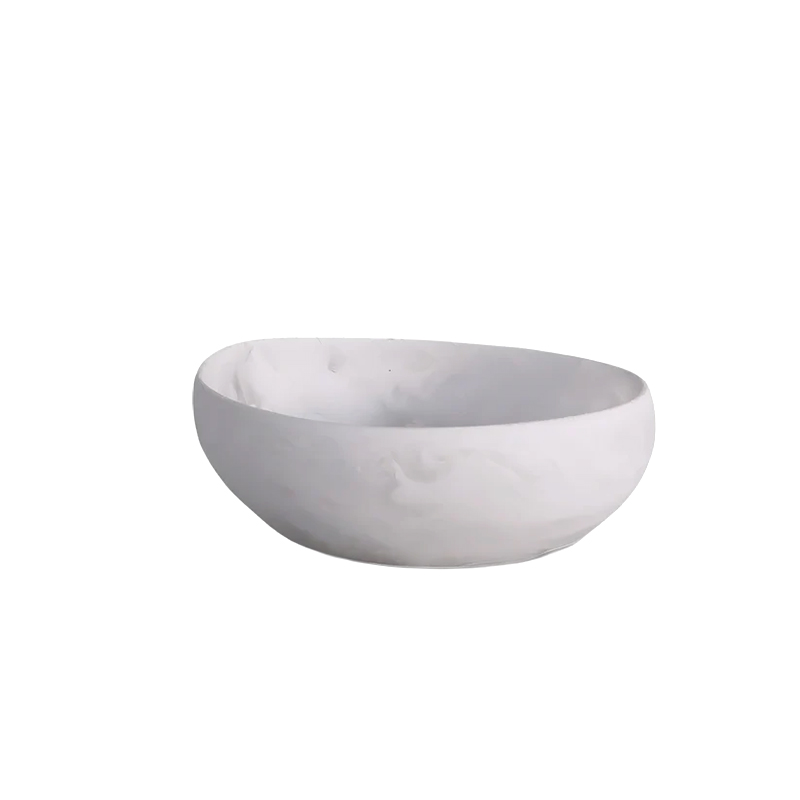 Nashi Arila Small Bowl, White Swirl
