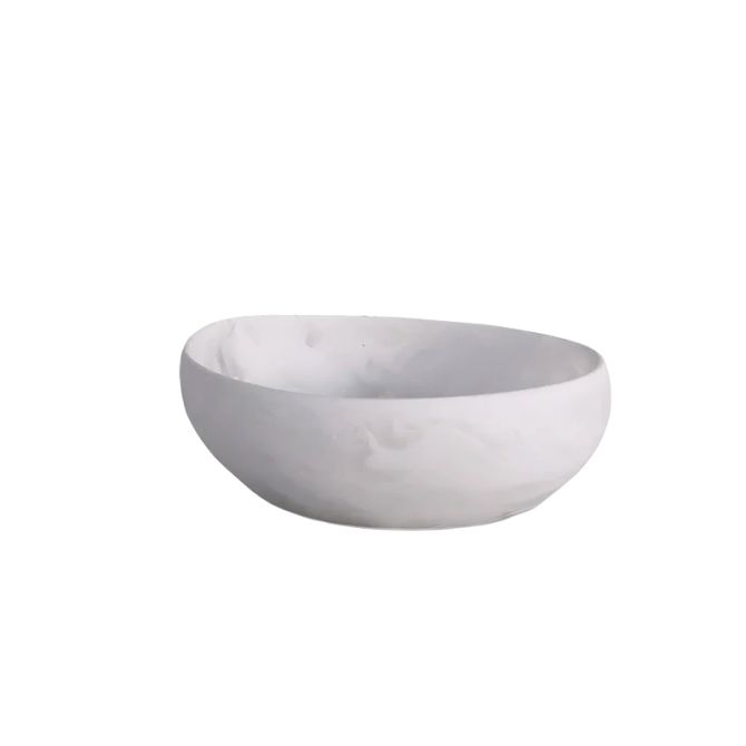 Nashi Arila Small Bowl, White Swirl