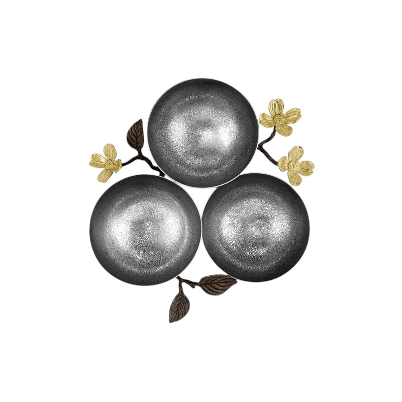 Michael Aram Dogwood Triple Bowl