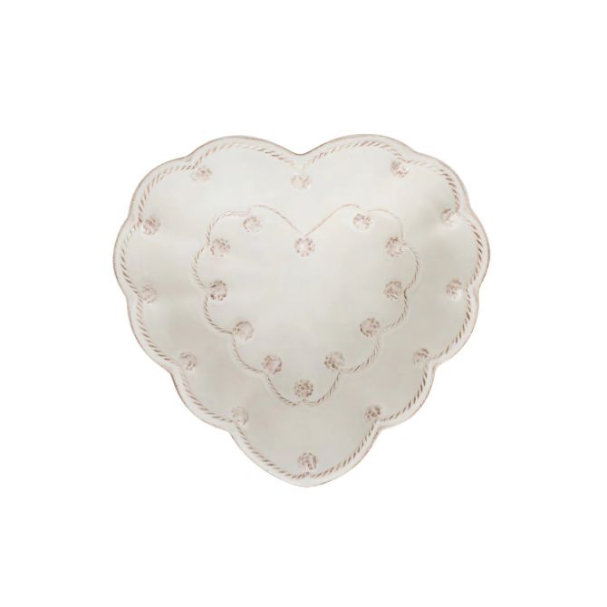 Juliska Berry and Thread 6.5" Heart Bowl, Whitewash