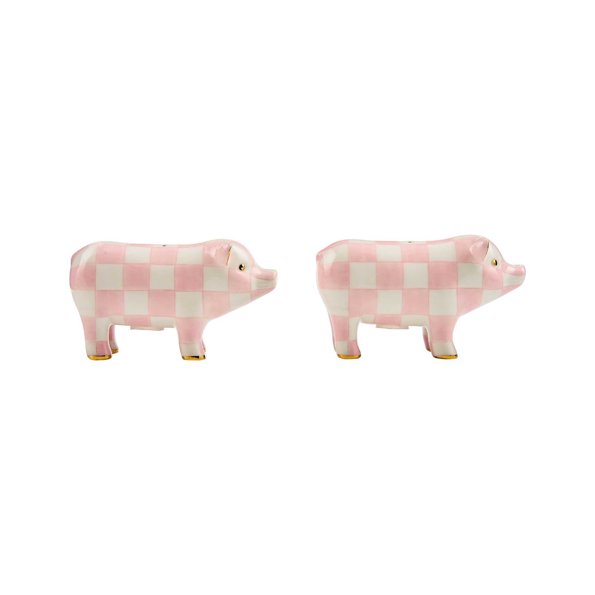 MacKenzie-Childs Rosy Pig Salt and Pepper Shakers