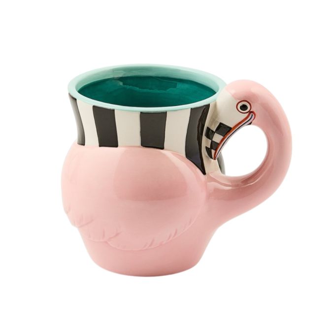 MacKenzie-Childs Patience Brewster Flamingo Ceramic Mug