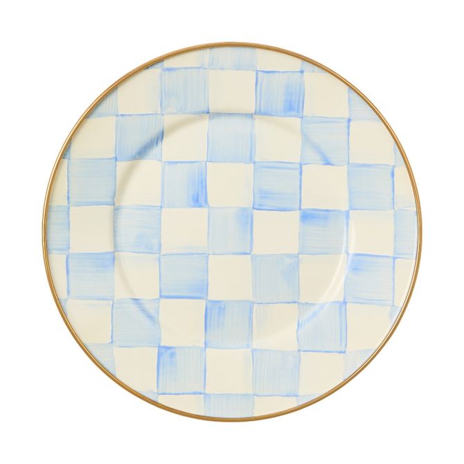 MacKenzie-Childs Dessert Plate, Sky Check