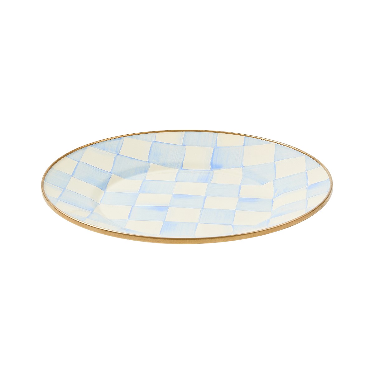 MacKenzie-Childs Dessert Plate, Sky Check