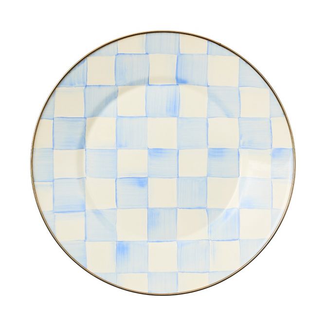 MacKenzie-Childs Dinner Plate, Sky Check