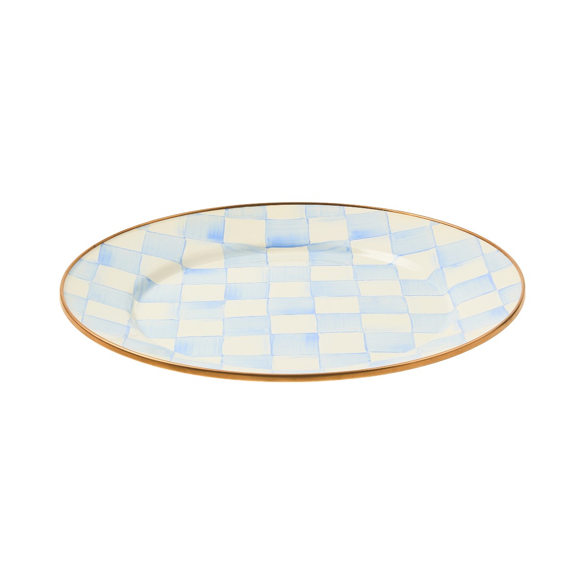 MacKenzie-Childs Dinner Plate, Sky Check