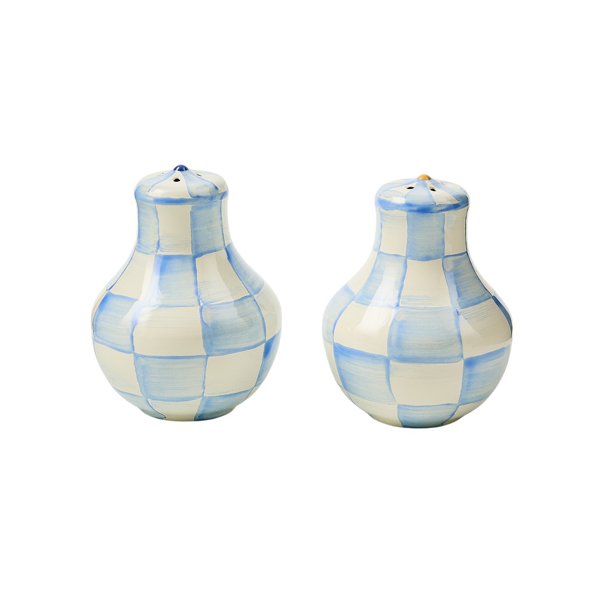MacKenzie-Childs Salt and Pepper, Sky Check