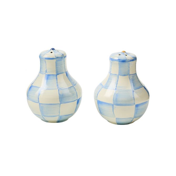 MacKenzie-Childs Salt and Pepper, Sky Check