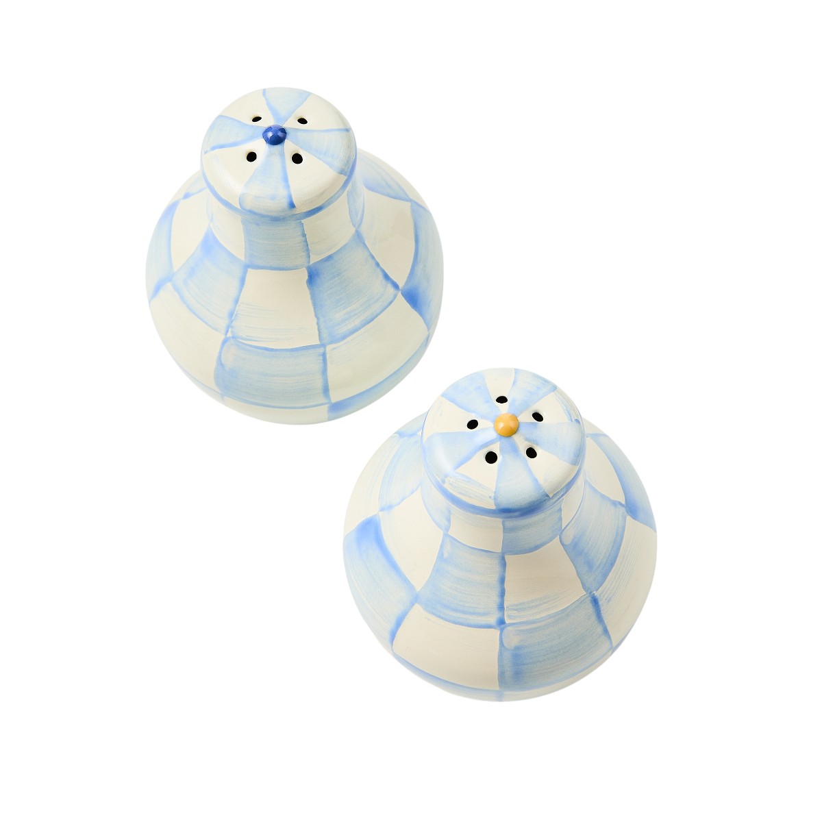 MacKenzie-Childs Salt and Pepper, Sky Check