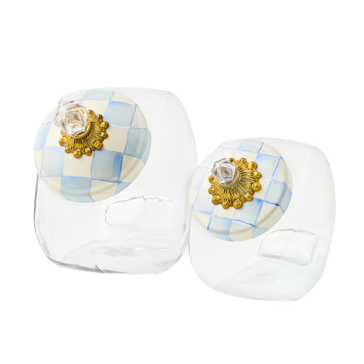 MacKenzie-Childs Sweets Jar with Lid, Sky Check