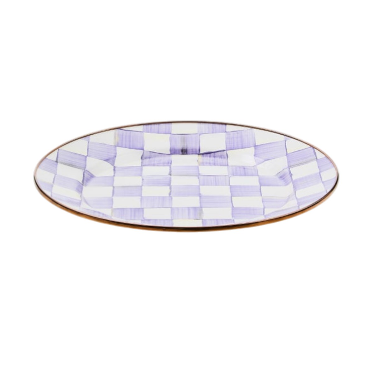 MacKenzie-Childs Charger Plate, Violet Check