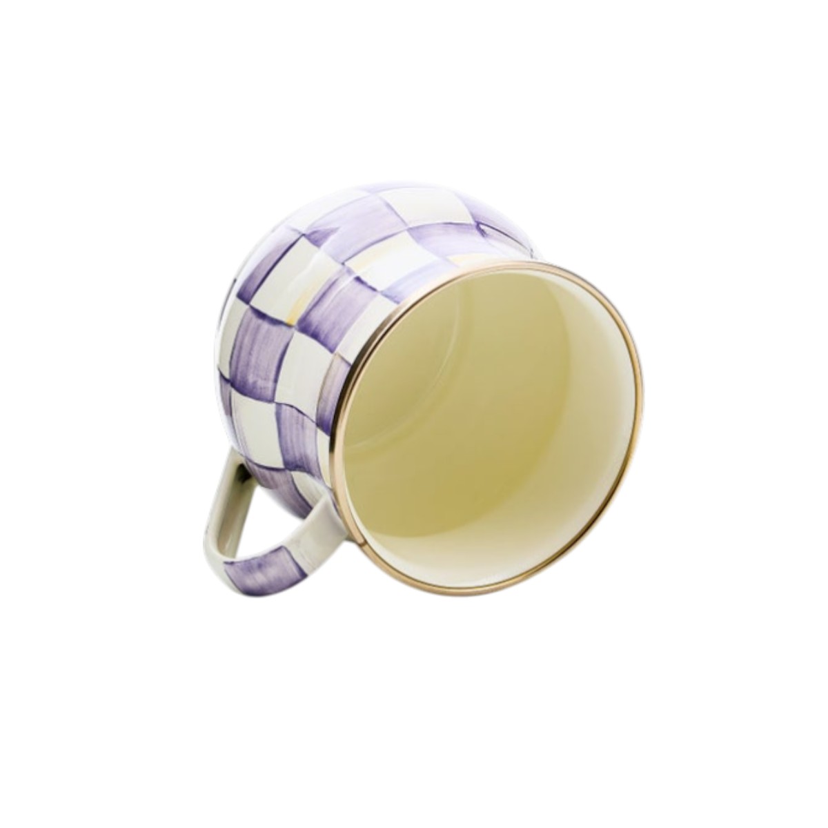 MacKenzie-Childs Mug, Violet Check