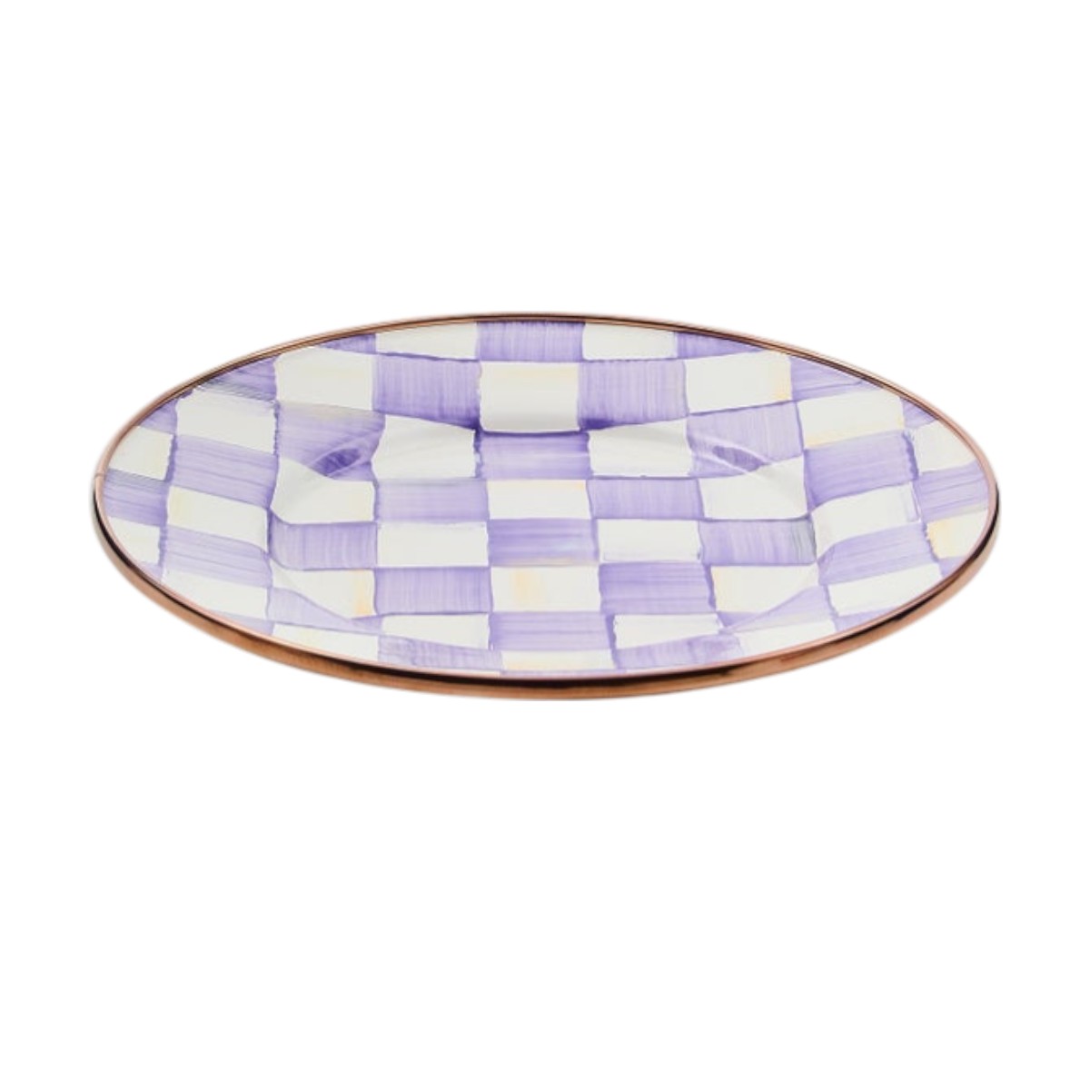 MacKenzie-Childs Salad Plate, Violet Check