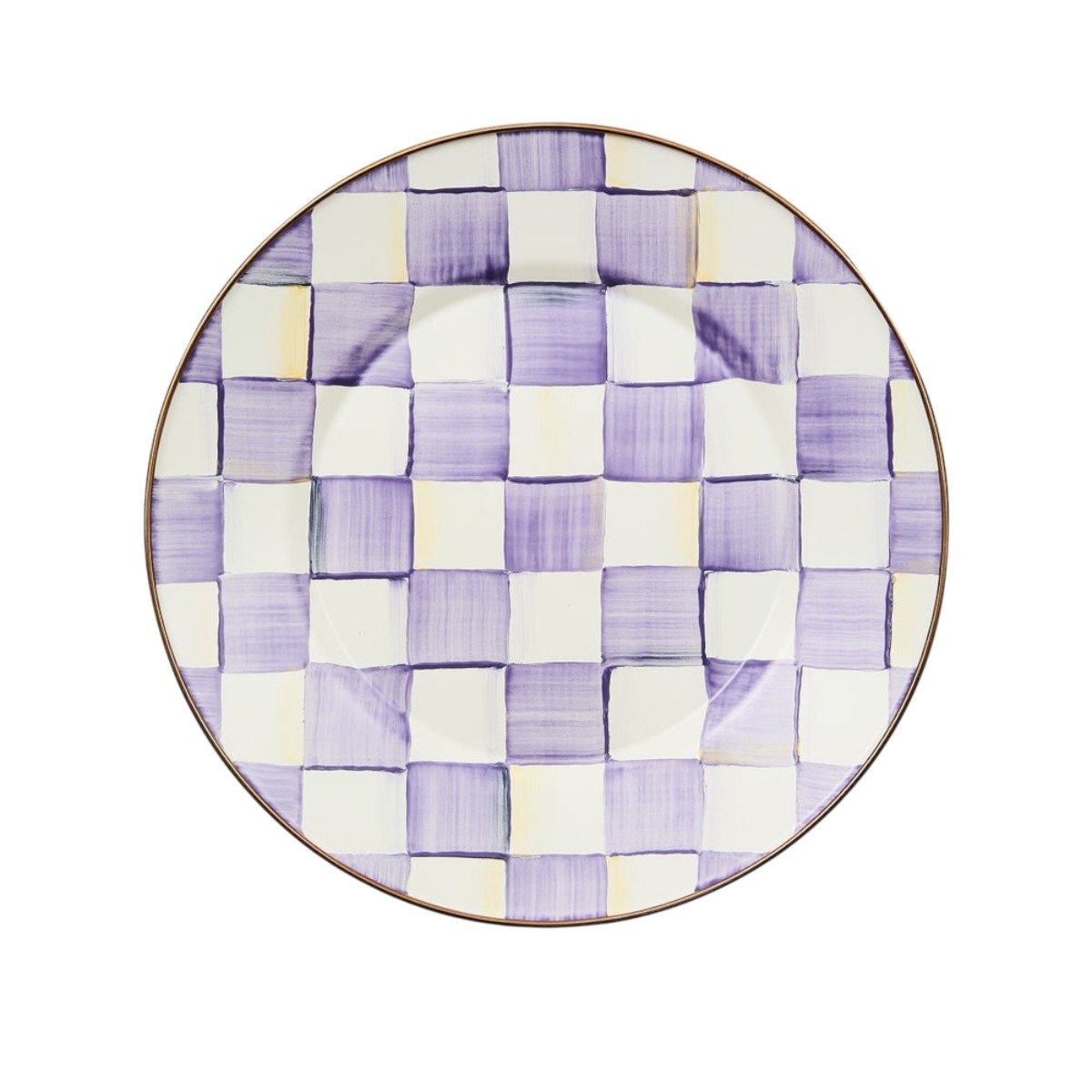 MacKenzie-Childs Dinner Plate, Violet Check