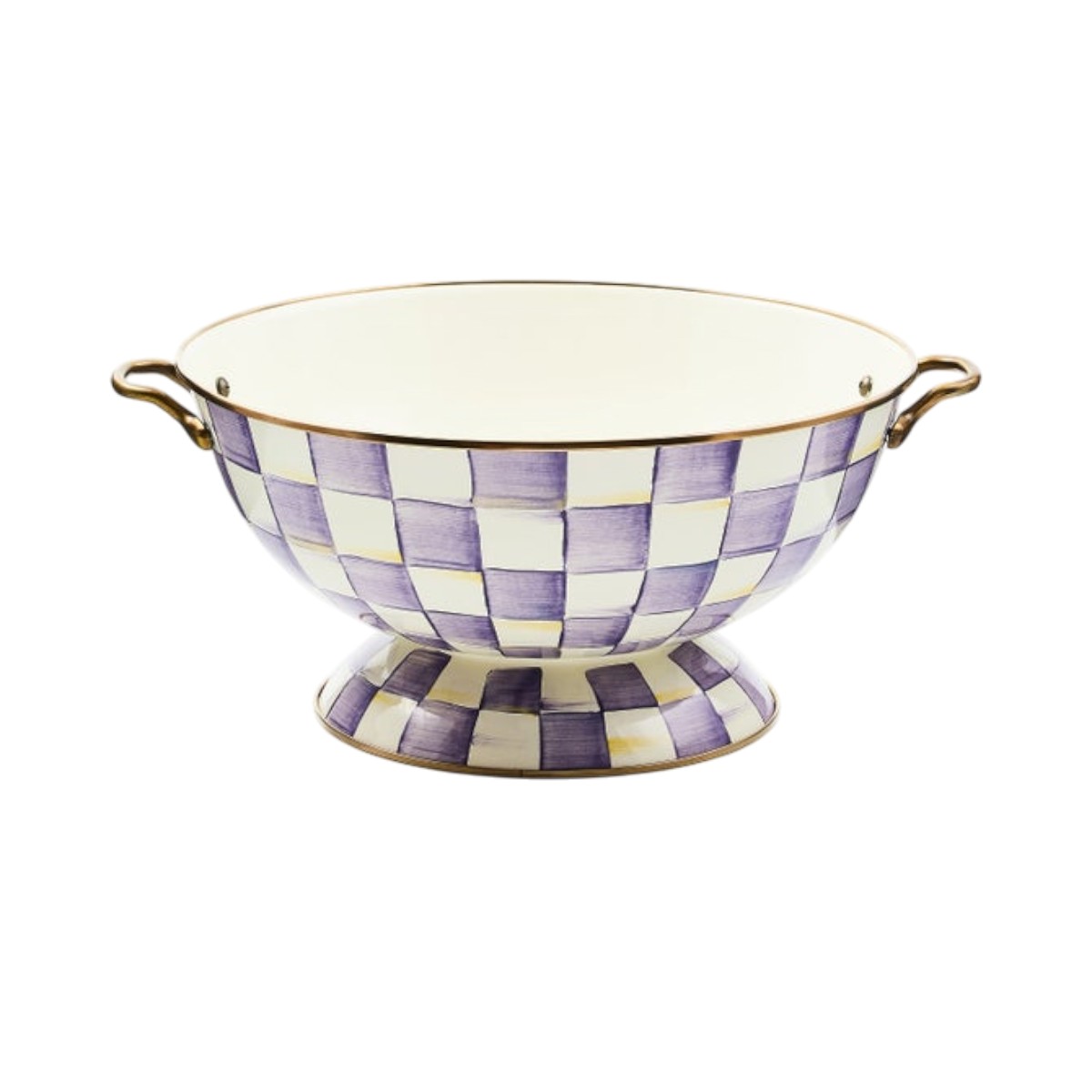 MacKenzie-Childs Everything Bowl, Violet Check