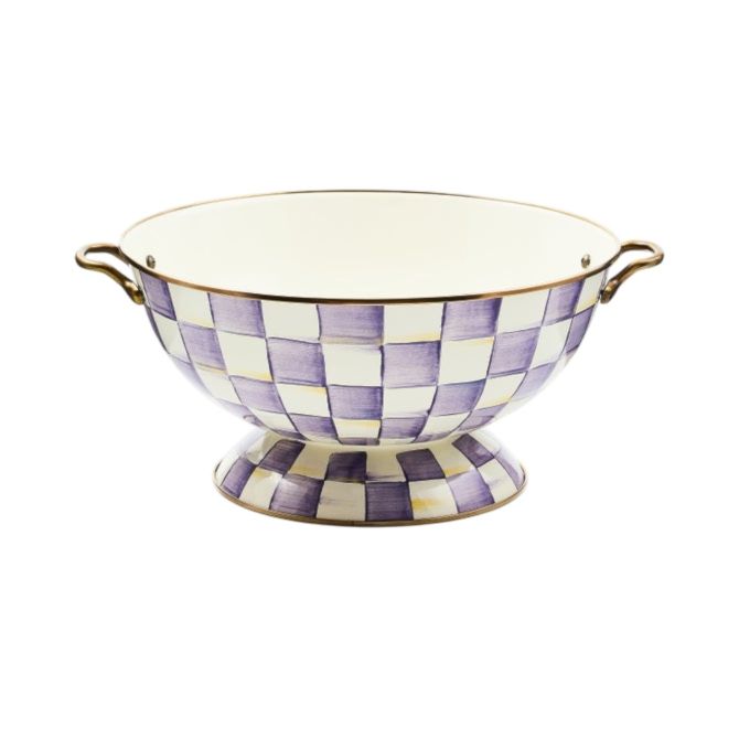 MacKenzie-Childs Everything Bowl, Violet Check