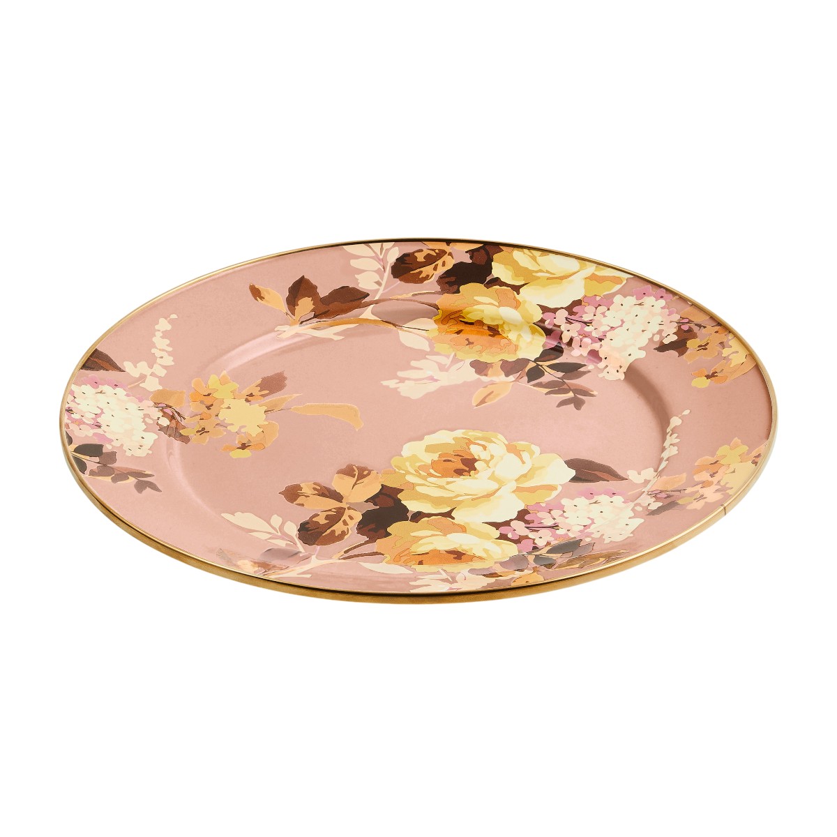 MacKenzie-Childs Wild Rose Charger, Mauve