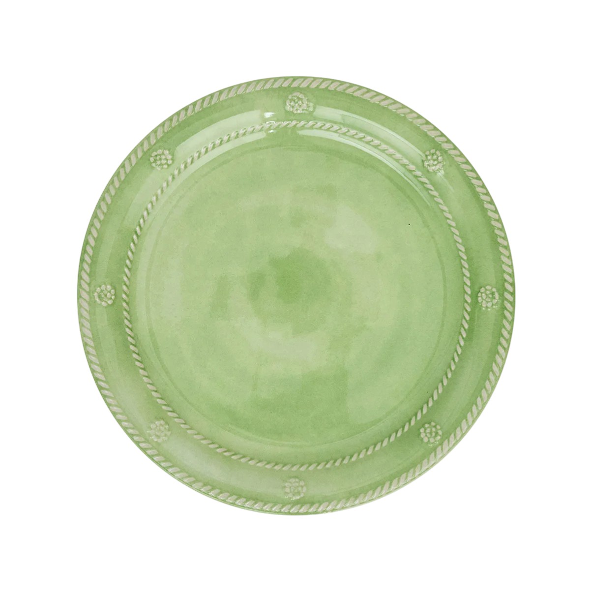 Juliska Berry & Thread Set of 4 Melamine Salad Plates, Seagrass