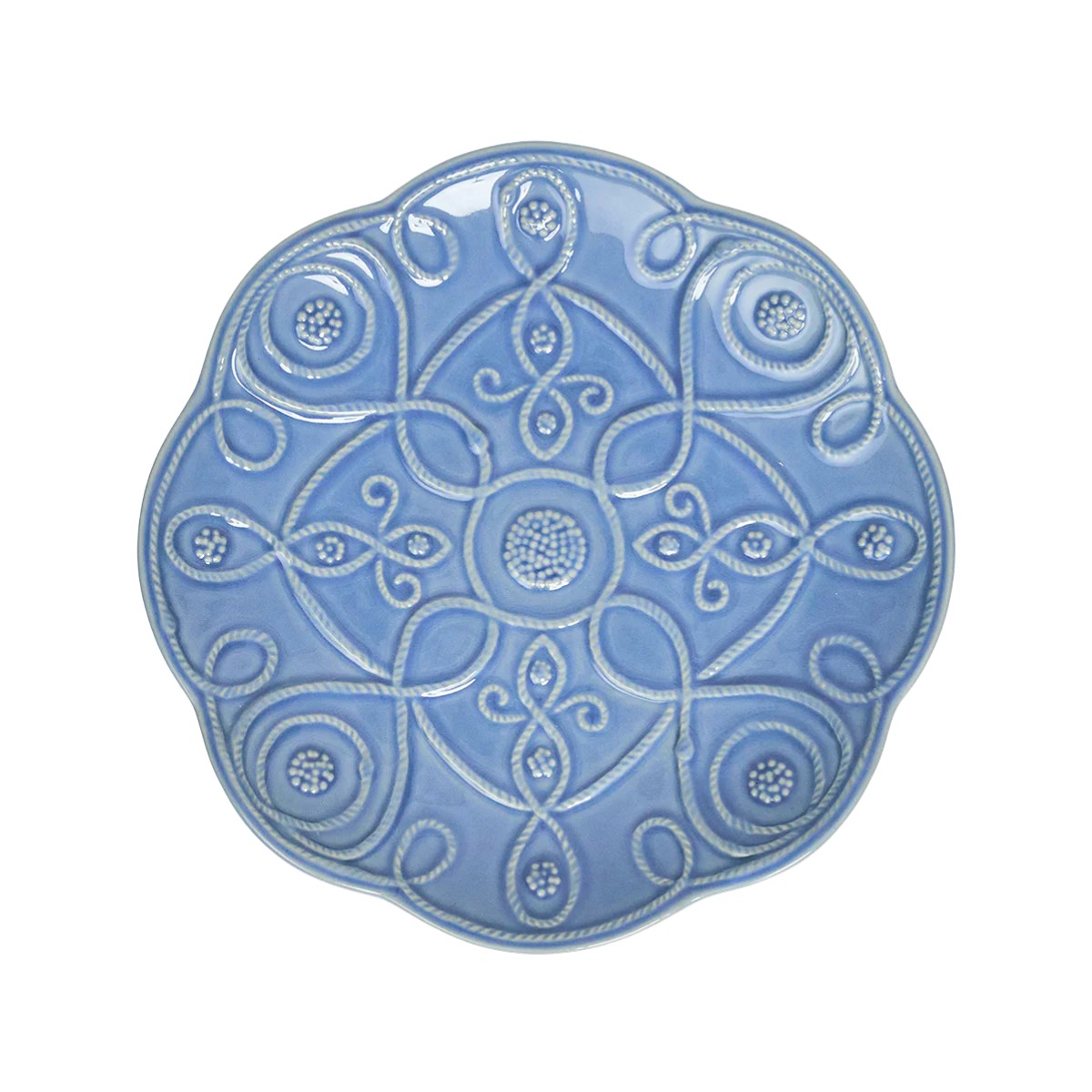 Juliska Jardins Du Monde Set of 4 Salad Plates, Chambray