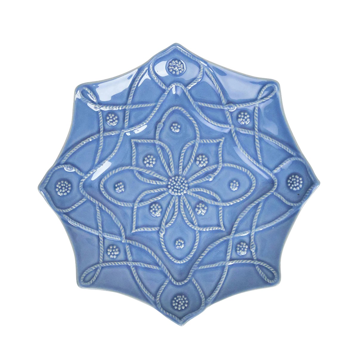 Juliska Jardins Du Monde Set of 4 Salad Plates, Chambray