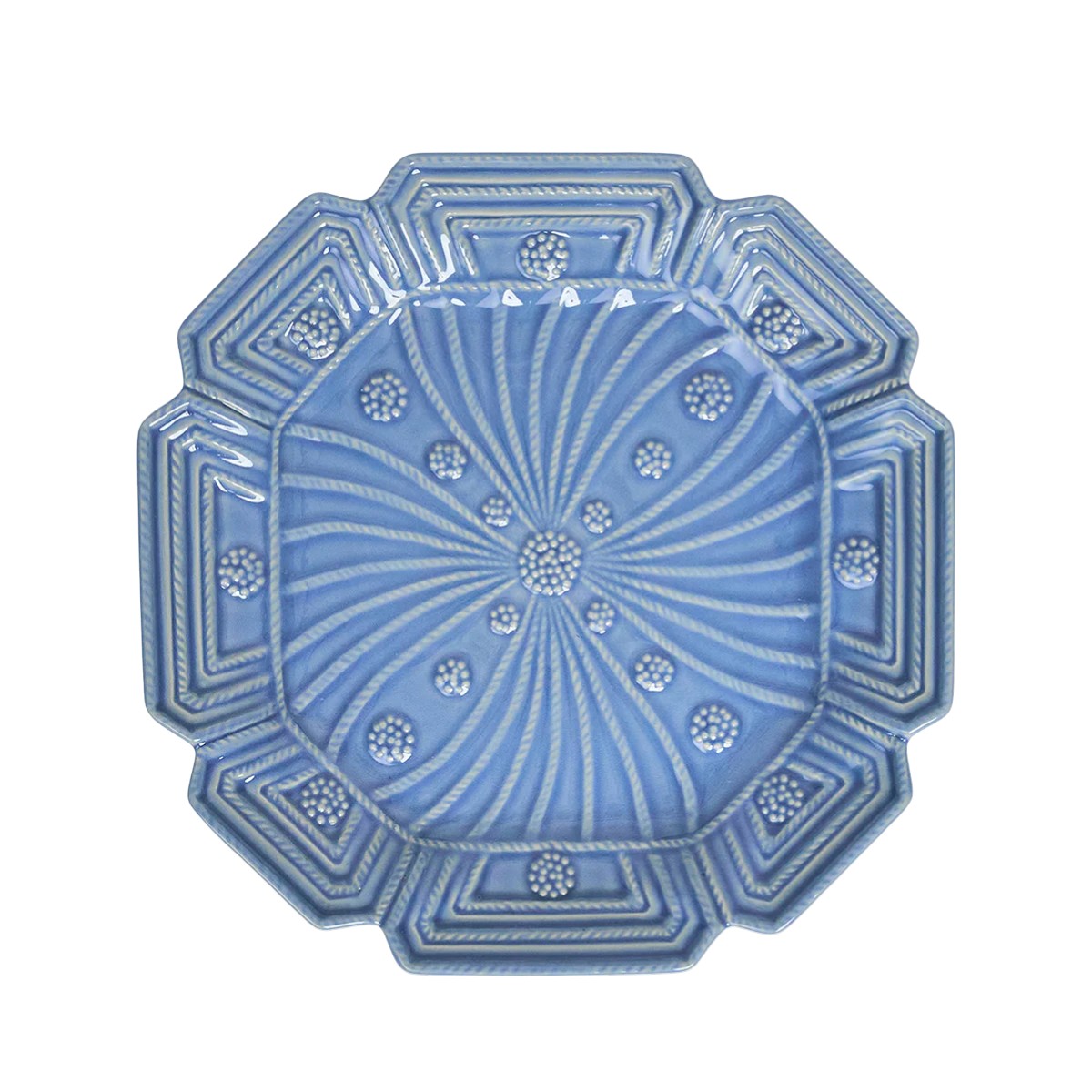 Juliska Jardins Du Monde Set of 4 Salad Plates, Chambray