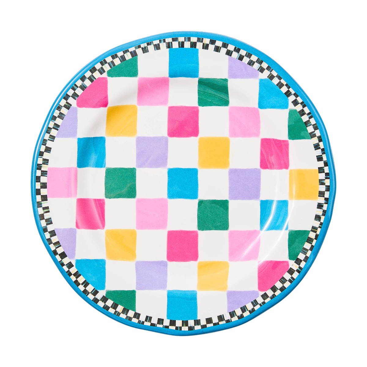 MacKenzie-Childs Set of 4 Melamine Salad Plates, Jamboree