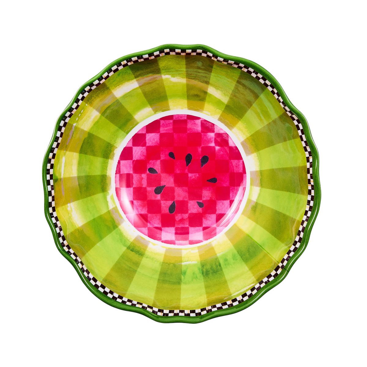 MacKenzie-Childs Melamine Serving Bowl, Watermelon