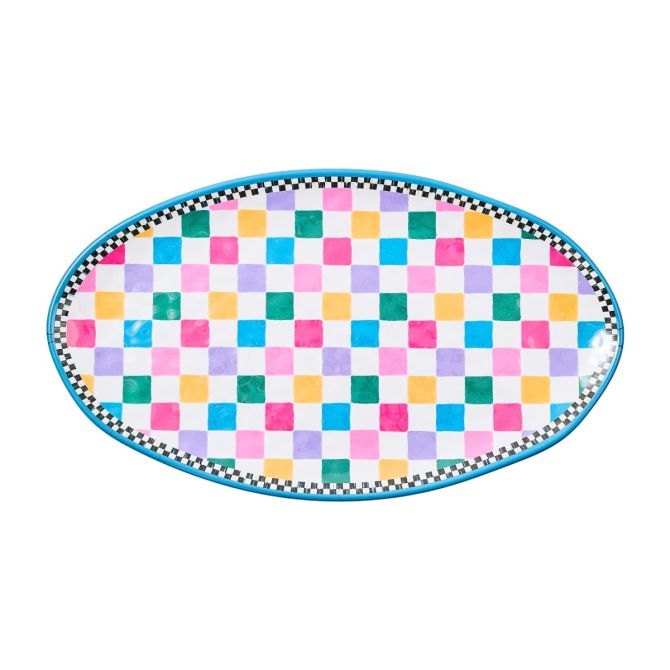 MacKenzie-Childs Oval Melamine Platter, Jamboree