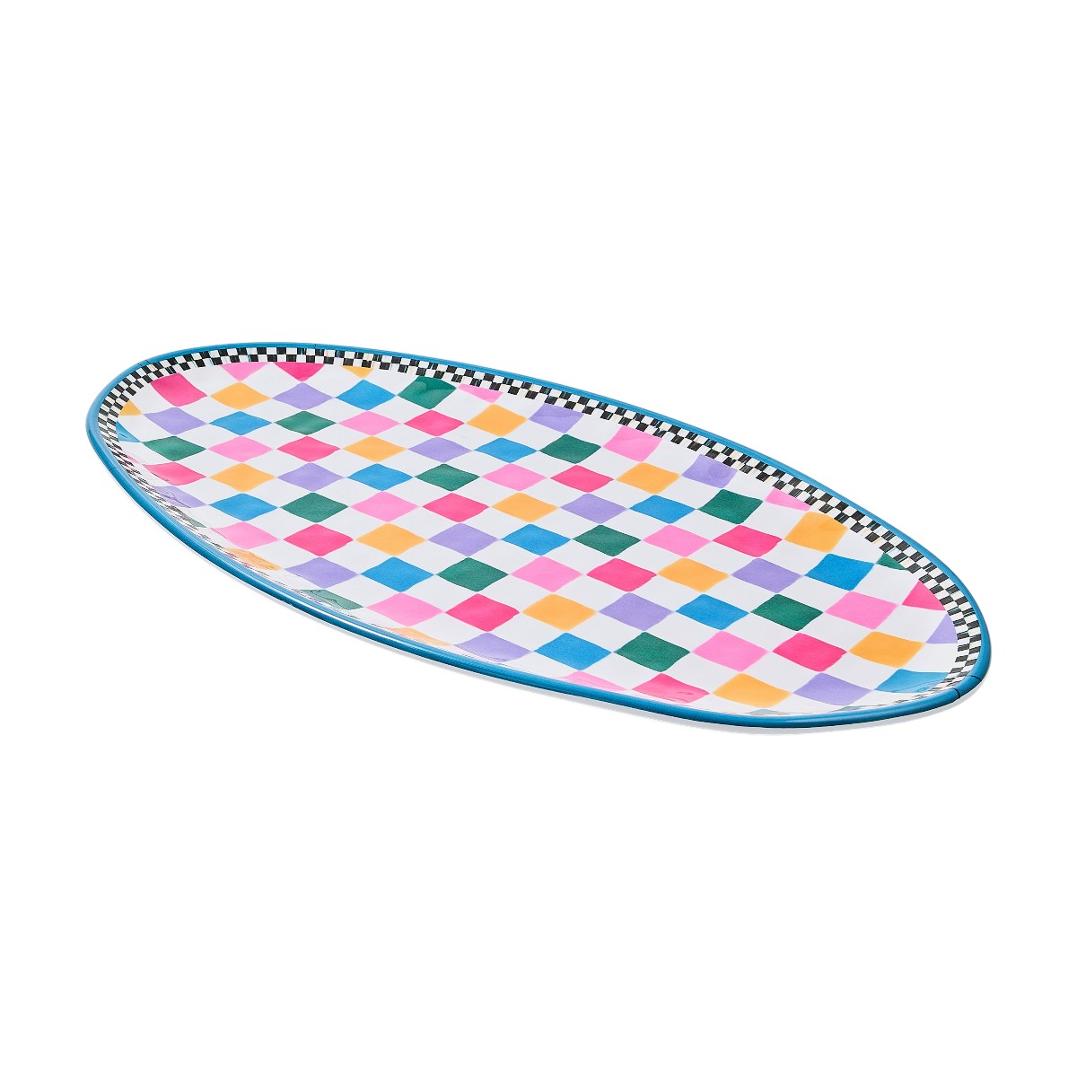 MacKenzie-Childs Oval Melamine Platter, Jamboree