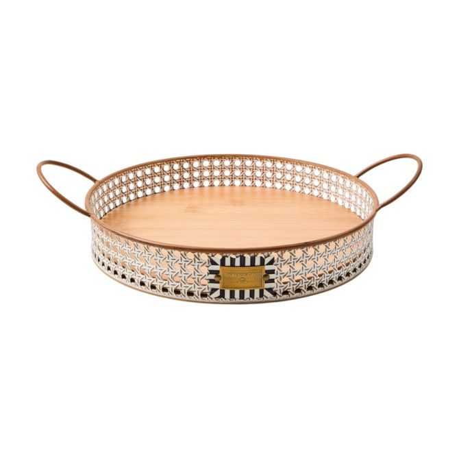 MacKenzie-Childs Cane Serving Tray, Small