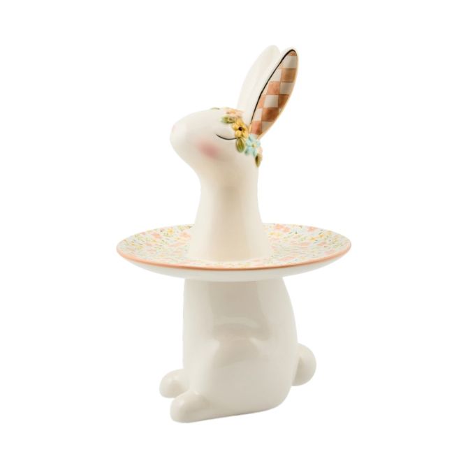 MacKenzie-Childs Rabbit Sweet Stand, Posie Patch