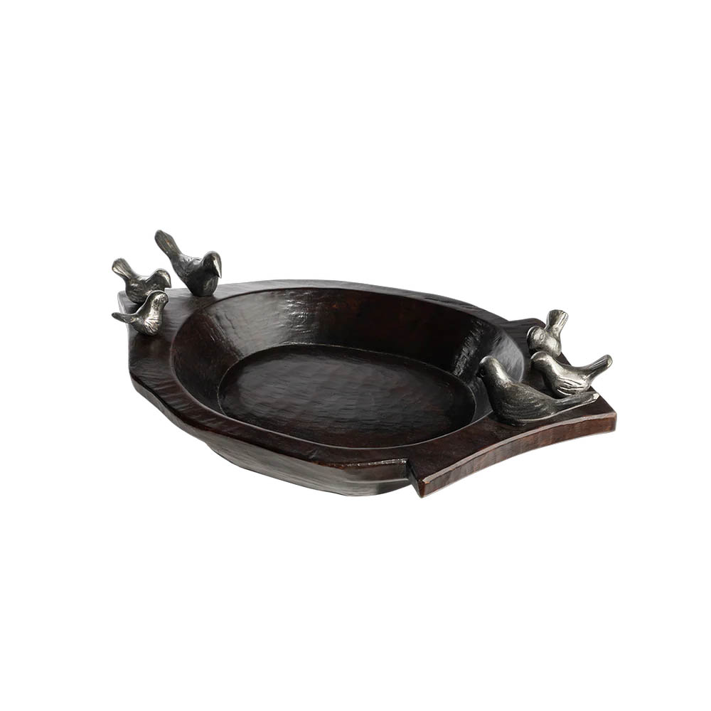 Jan Barboglio Familia d'Seis Pajaros Wood Bowl
