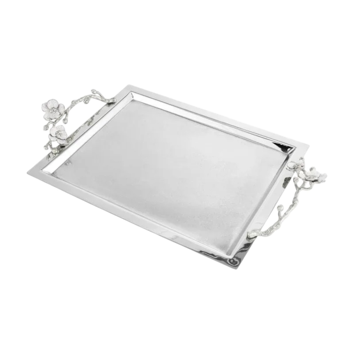 Michael Aram Silver Orchid Tray, Large
