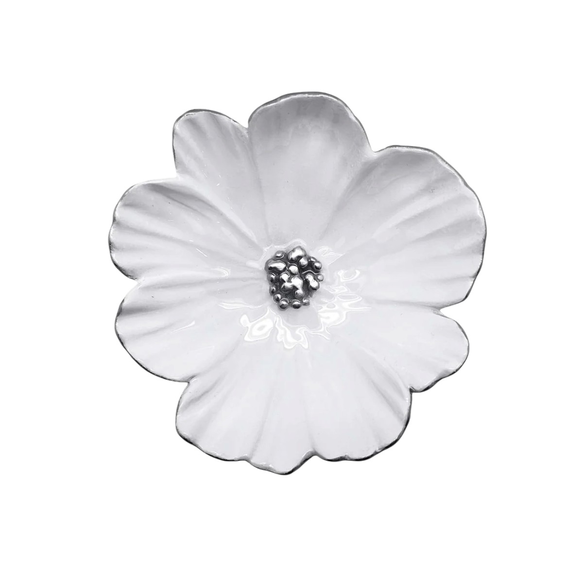 Mariposa Cosmos Dip Dish, White