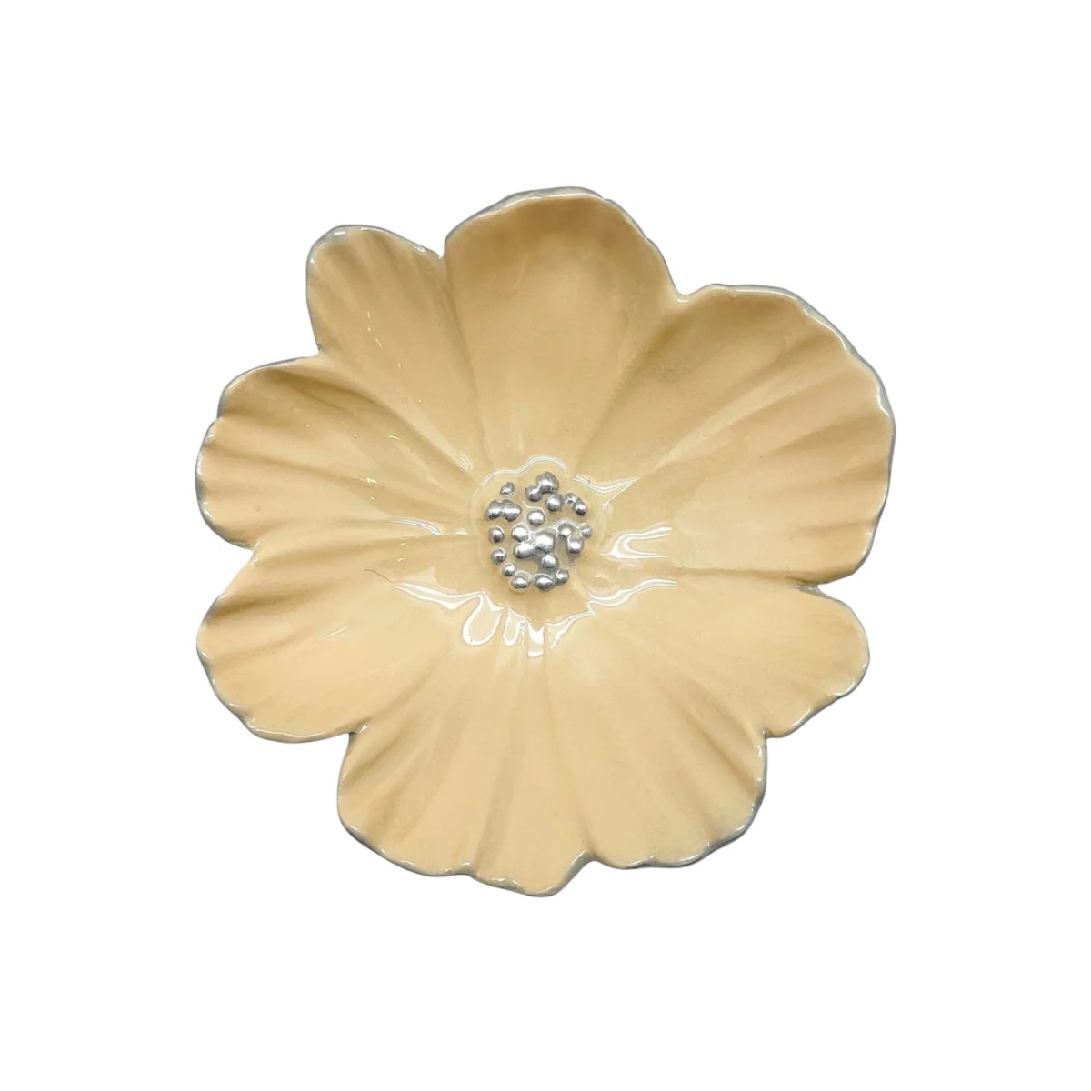Mariposa Cosmos Dip Dish, Yellow