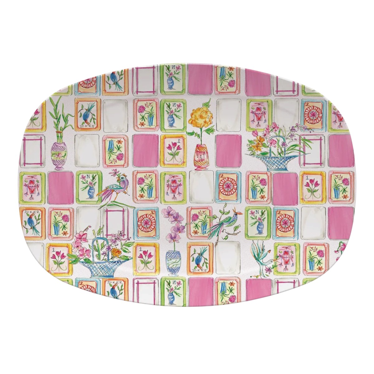 Mariposa Mahjong Tile Platter