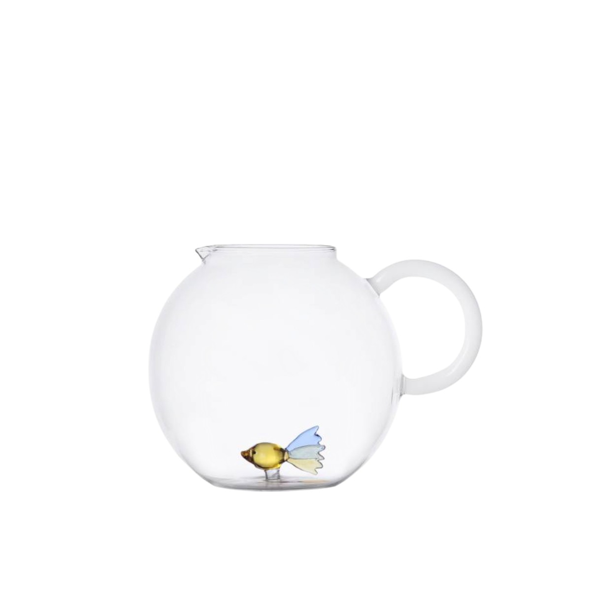 Ichendorf Colored Fish Glass Pitcher