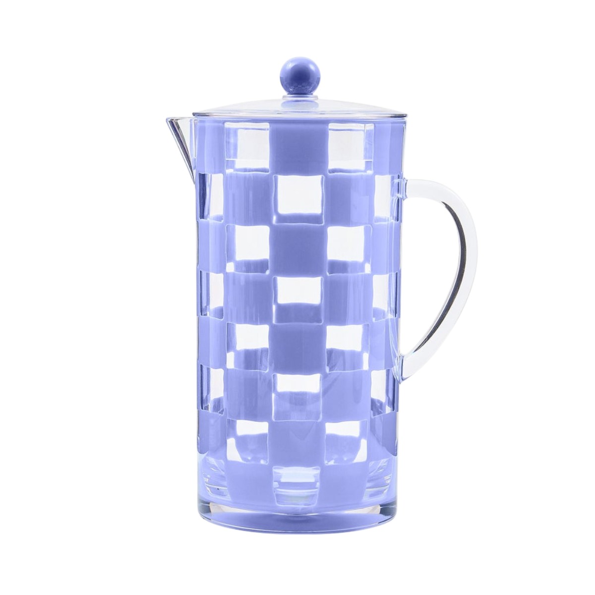 MacKenzie-Childs Acrylic Pitcher, Blue Check