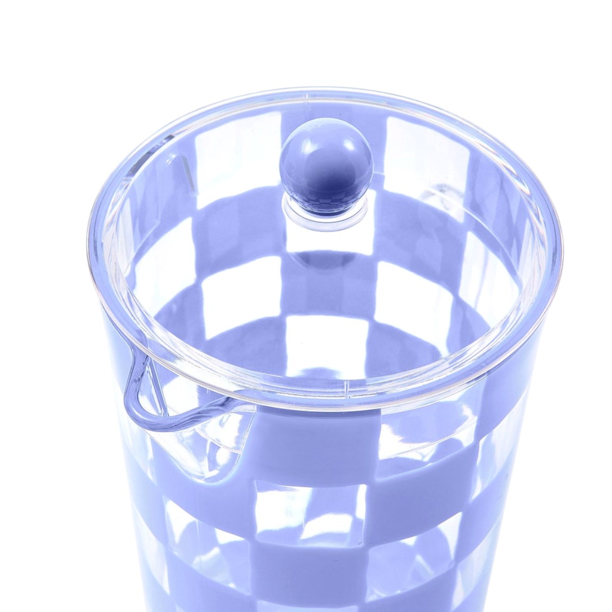 MacKenzie-Childs Acrylic Pitcher, Blue Check