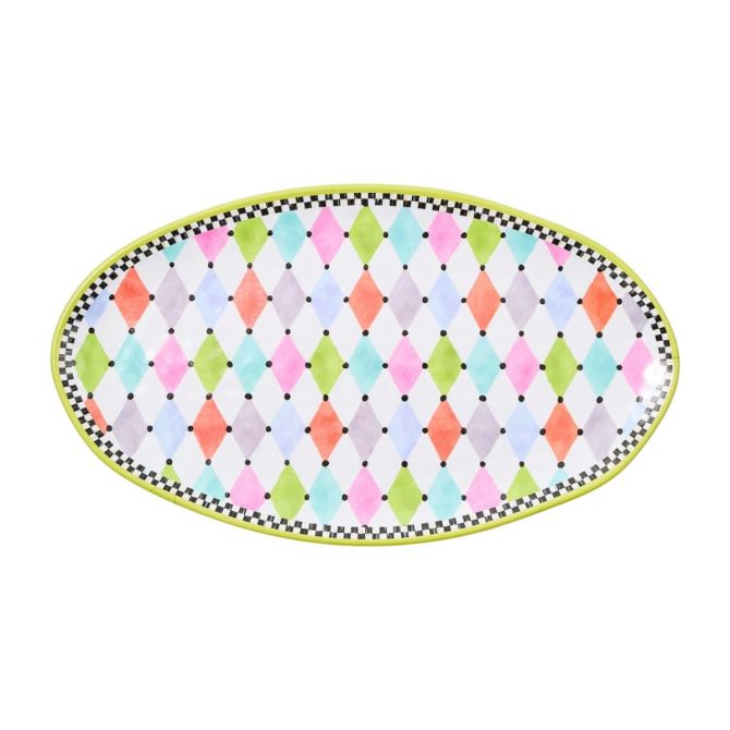 MacKenzie-Childs Palm Springs Melamine Platter, Oval