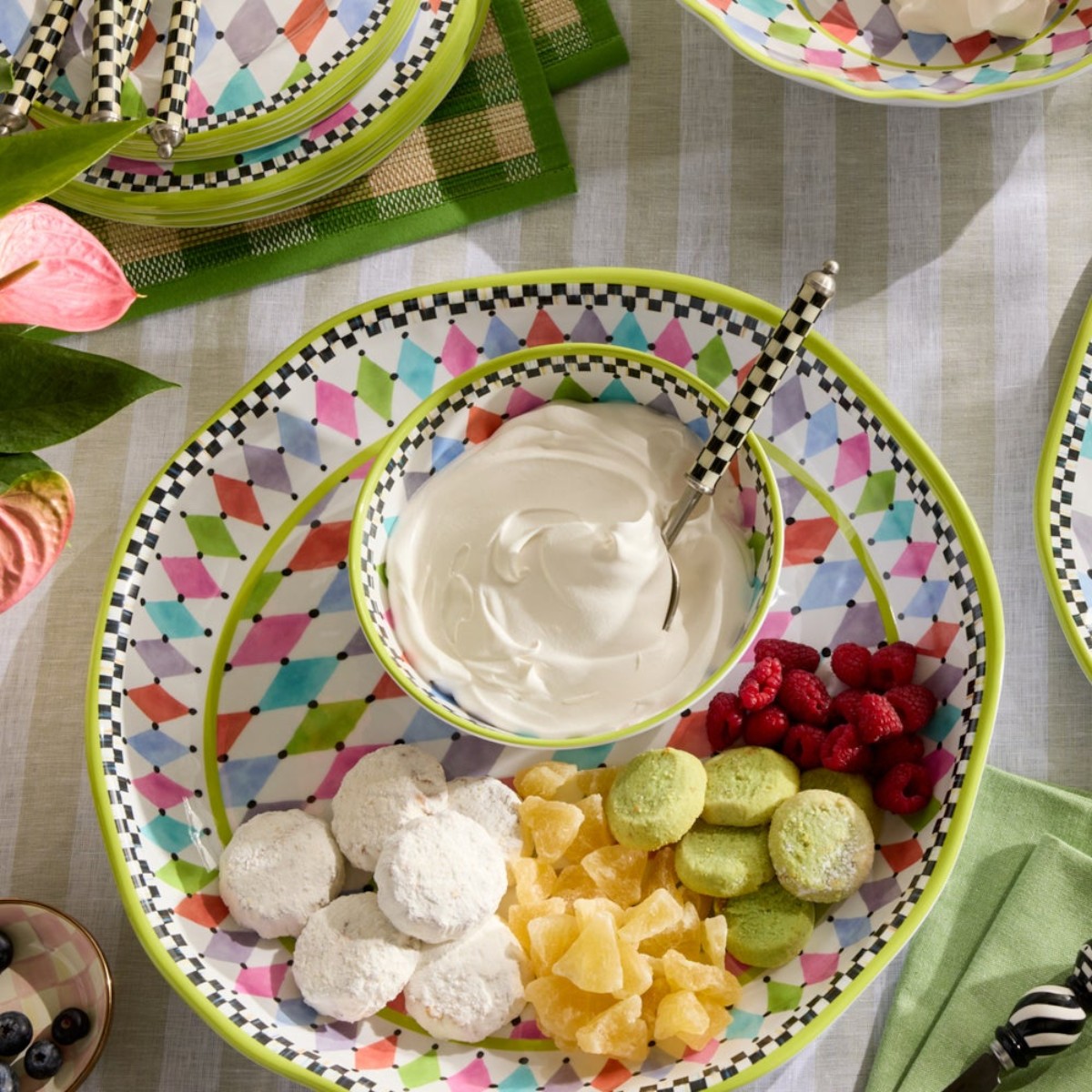 MacKenzie-Childs Palm Springs Melamine Platter, Large