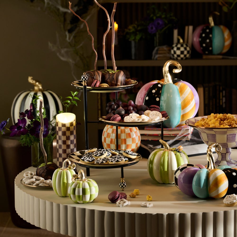 MacKenzie-Childs Check Serving Stand