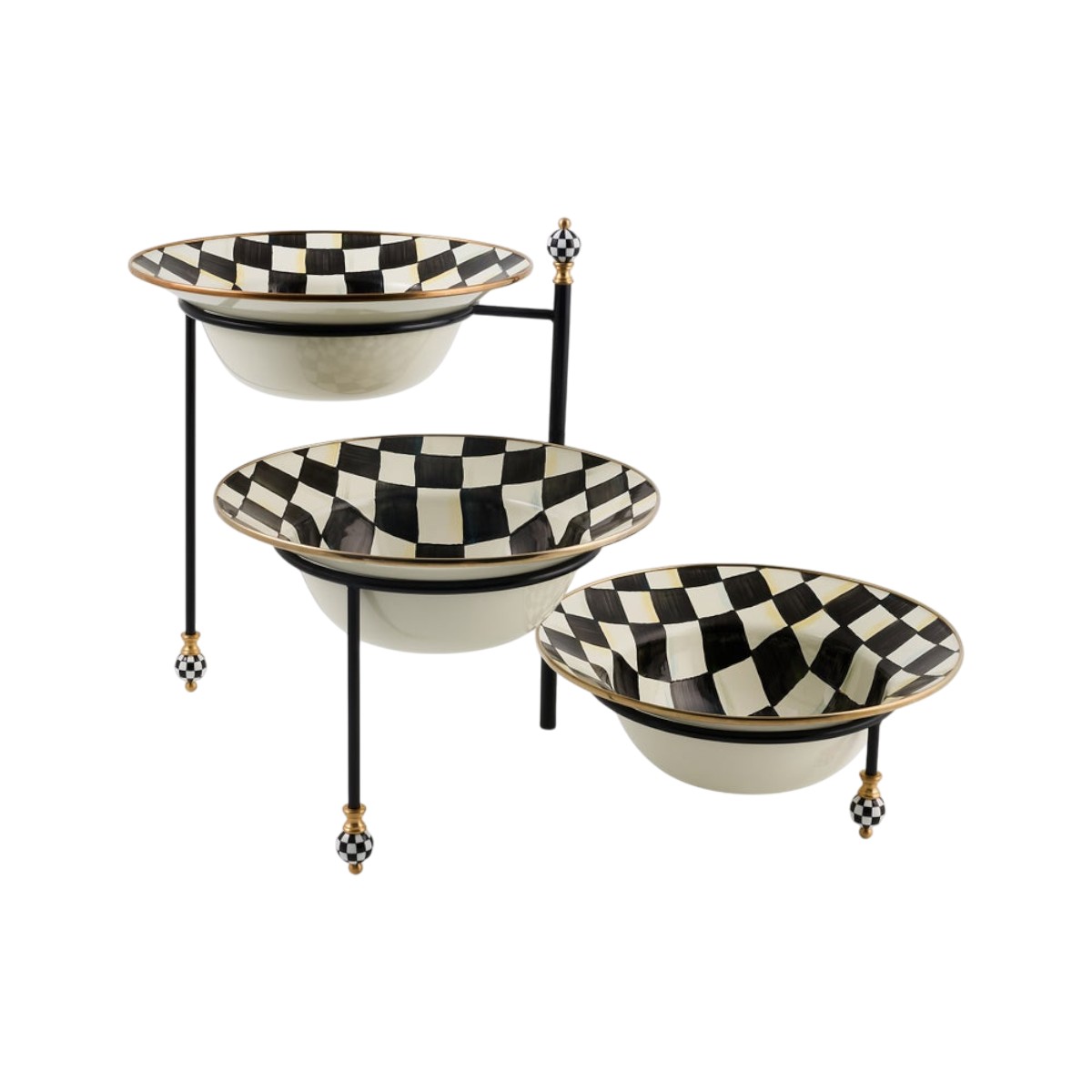MacKenzie-Childs Check Serving Stand