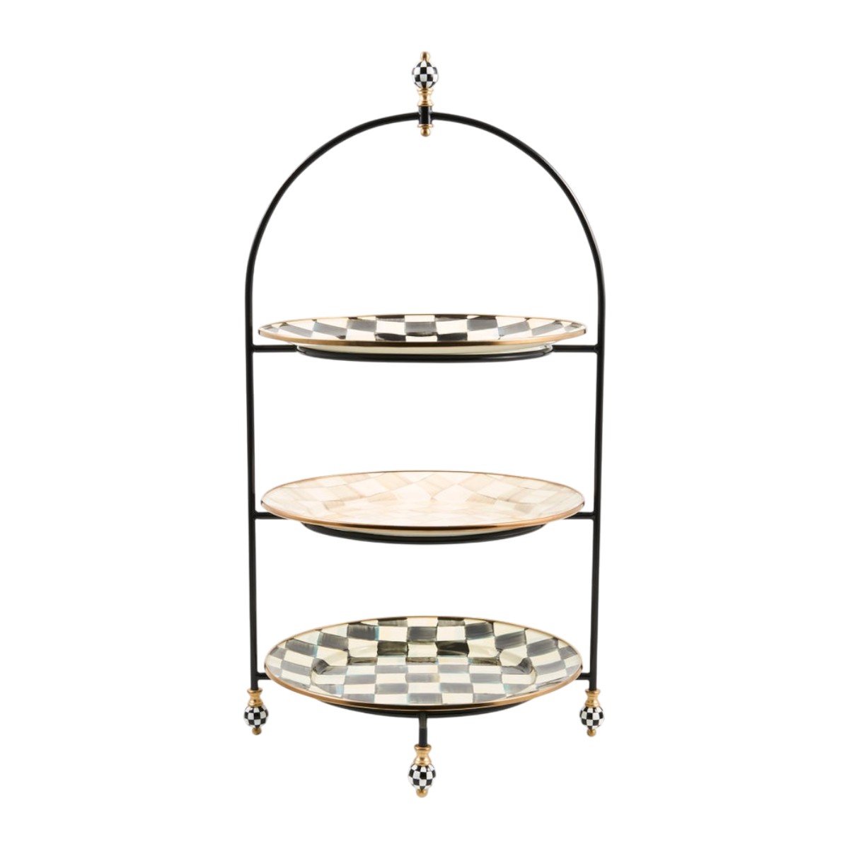 MacKenzie-Childs Check Plate Stand, Large