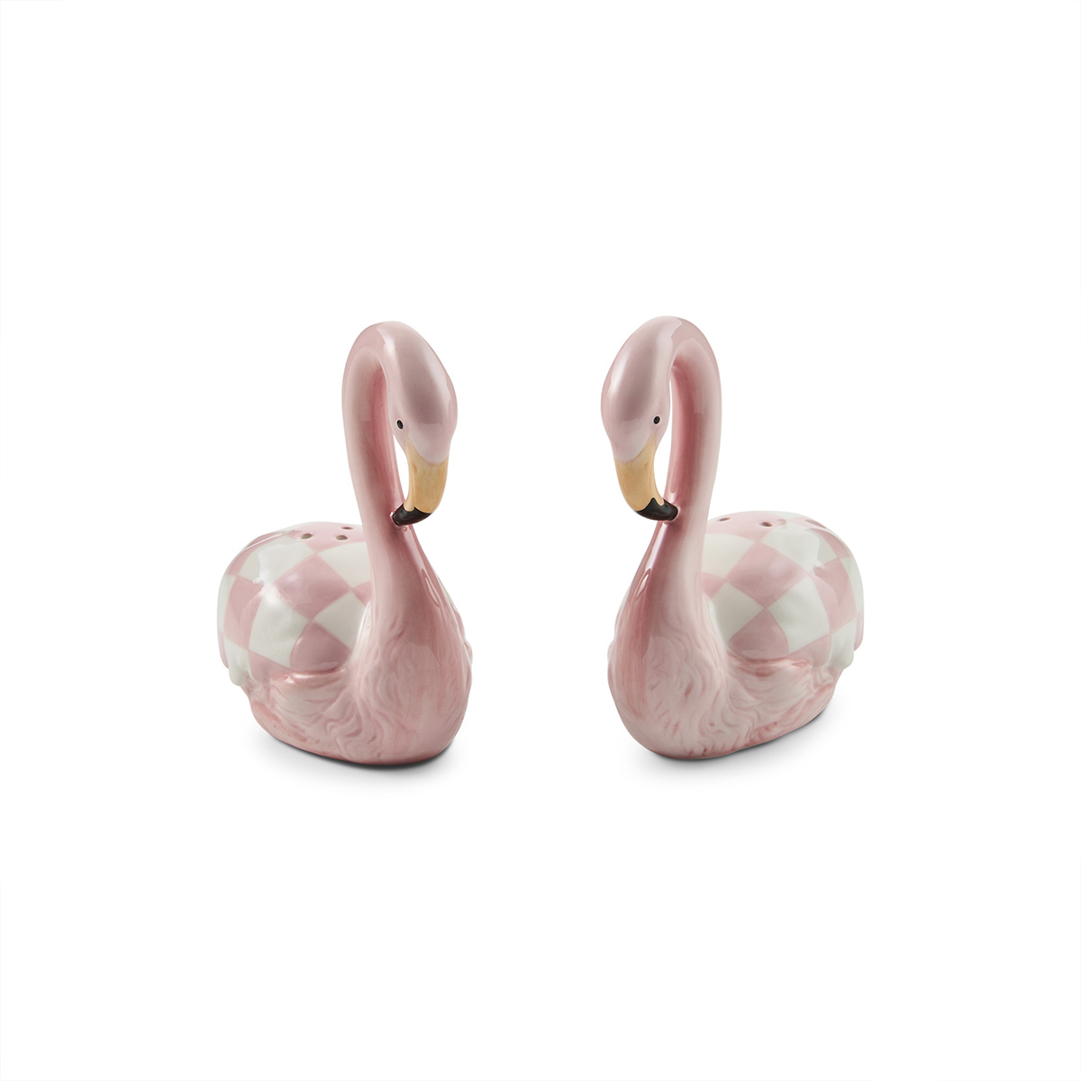 MacKenzie-Childs Flamingo Salt and Pepper Shaker Set