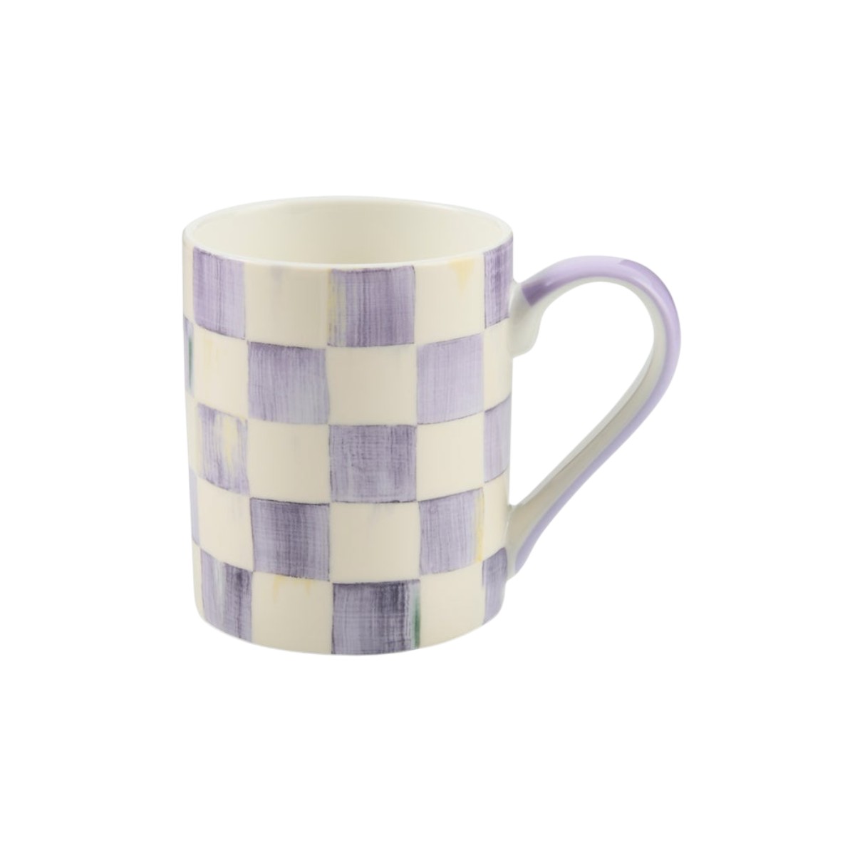 MacKenzie-Childs Porcelain Mug, Violet Check