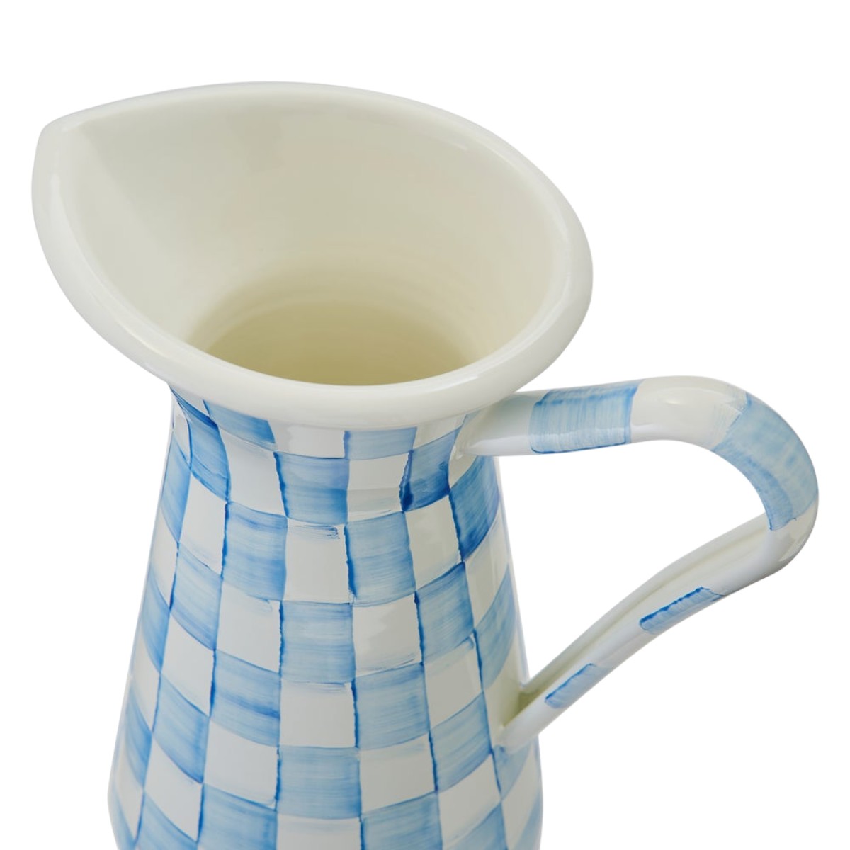 MacKenzie-Childs Large Practical Pitcher, Sky Check