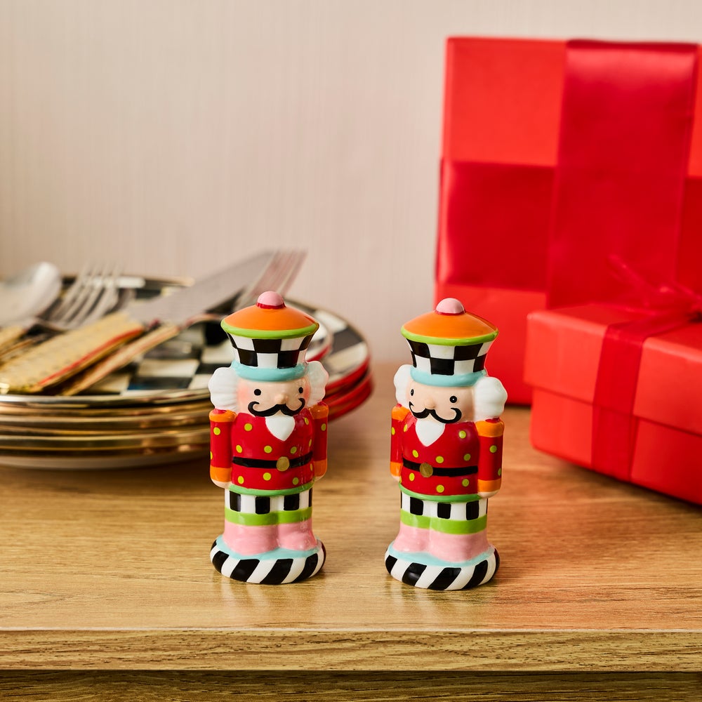 MacKenzie-Childs Confetti Nutcracker Salt and Pepper Set