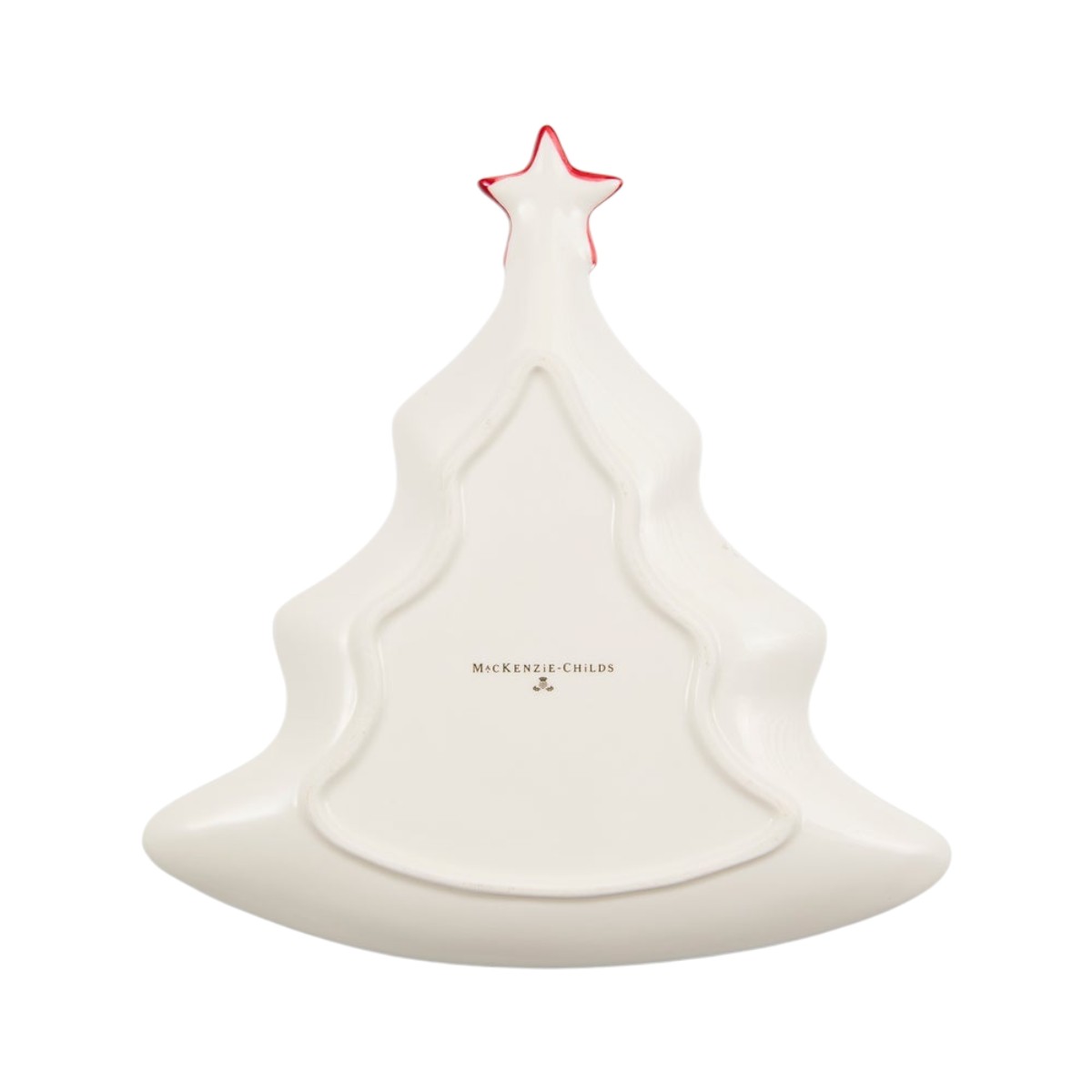 MacKenzie-Childs Tree Trinket Tray, Cherry Check